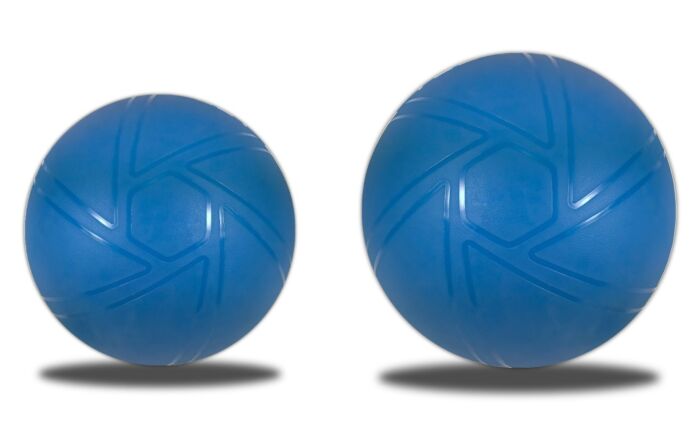 Muscle Power Yogaball Studio, Gymball blauw 55 cm en 65 cm 