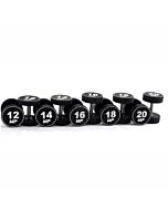 Urethaan dumbbell set 12 - 20 kg