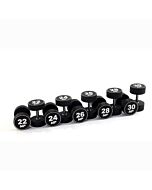 Urethaan dumbbell set 22 - 30 kg