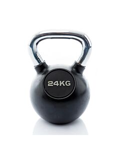 Kettlebell Rubber/Chrome 24 kg