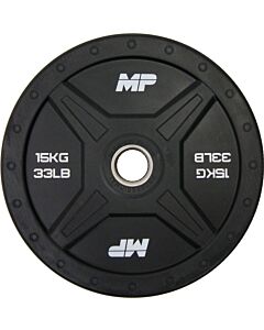 Olympische professional bumper-plate-black-15kg-MP809-15kg