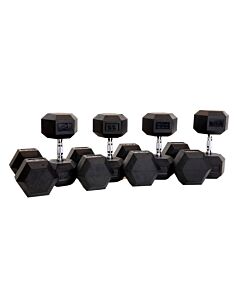 MPHEX300 Hexa Dumbbellserie: 32.5 - 40 kg voordeelset