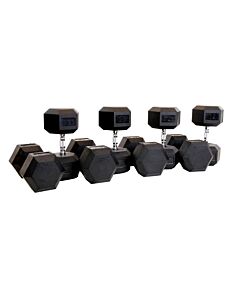 MPHEX300 Hexa Dumbbellserie: 42.5 - 50 kg voordeelset
