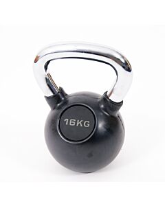 Kettlebell Rubber/Chrome 16kg - 2e hands