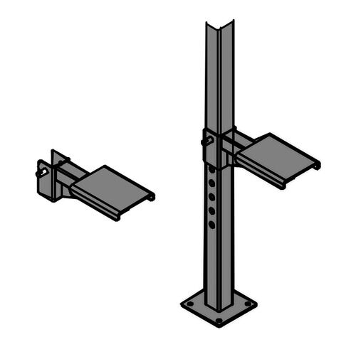Power rack sales step up attachment