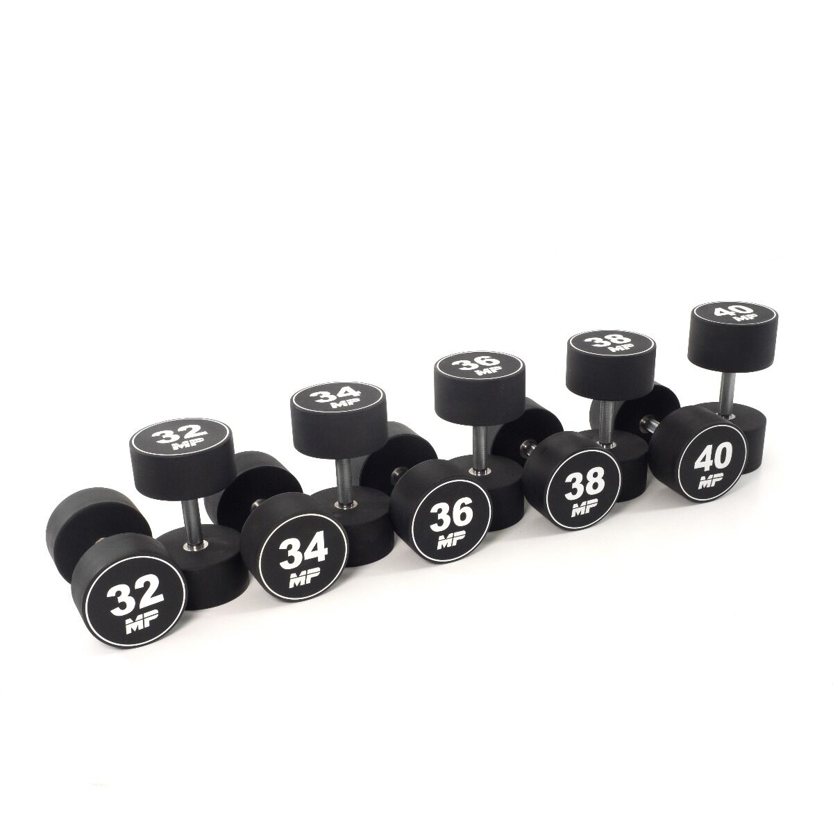 liter Welsprekend Werkelijk Urethaan dumbbell set 32 - 40 kg - Muscle Power