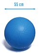 Muscle Power Yogaball, Studio Gymball blauw, 55 cm
