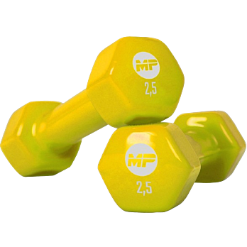 Vinyl dumbbells MP920 2 x 2.5 kg