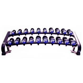 Holland Design Urethaan dumbbell set inclusief opbergrek