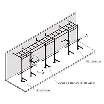 Crossfit  Station Wandmodel MP38 - Outdoor