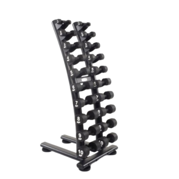 Dumbbellset micro 1-10 kg incl upright studio dumbbell rek