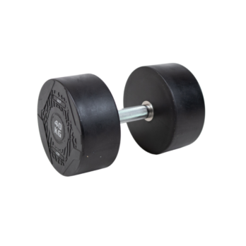 MP1012 Ronde rubber dumbbellset 22-40 kg