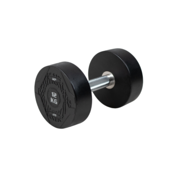 MP1012 Ronde rubber dumbbell 12 kg per stuk