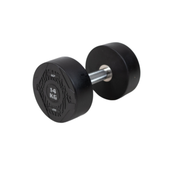 MP1012 Ronde rubber dumbbell 14 kg per stuk