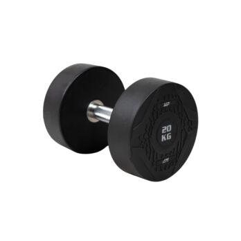 MP1012 Ronde rubber dumbbell 20 kg per stuk