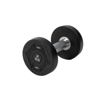 MP1012 Ronde rubber dumbbell 2 kg per stuk