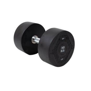 MP1012 Ronde rubber dumbbell 30 kg per stuk