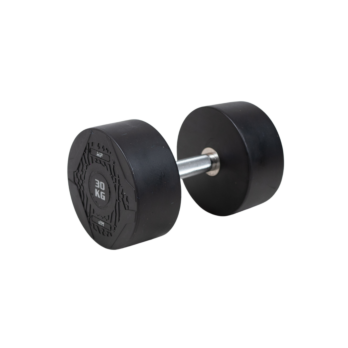 MP1012 Ronde rubber dumbbell 30kg per stuk
