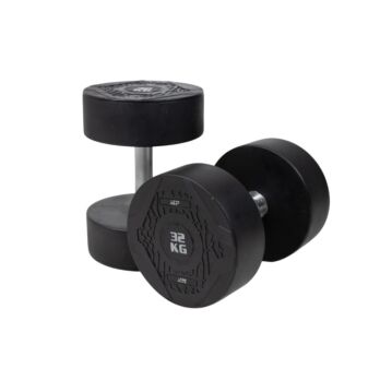 MP1012 Ronde rubber dumbbells per stuk