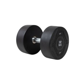 MP1012 Ronde rubber dumbbell 32 kg per stuk