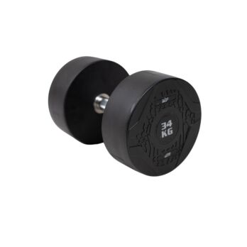 MP1012 Ronde rubber dumbbell 34 kg per stuk