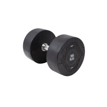 MP1012 Ronde rubber dumbbell 36 kg per stuk