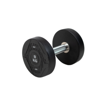 MP1012 Ronde rubber dumbbell 8 kg per stuk