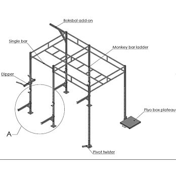 Crossfit Station Losstaand INDOOR MP170