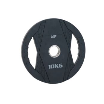 MP2005 Olympische rubber halterschijven 2 grips 10 KG