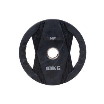 MP2005 Olympische rubber halterschijven 2 grips 10 KG