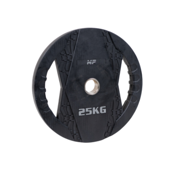 MP2005 Olympische rubber halterschijven 2 grips 25 KG