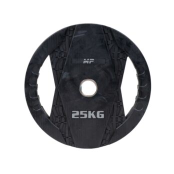 MP2005 Olympische rubber halterschijven 2 grips 25 KG
