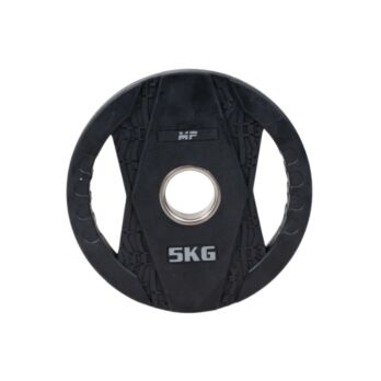 MP2005 Olympische rubber halterschijven 2 grips 5 KG