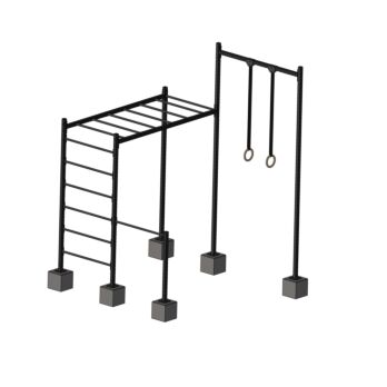 MP3679 Crossfit station met turnelementen OUTDOOR