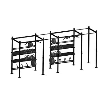 MP3809 Crossfit station dubbel met opslag INDOOR