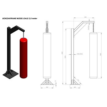 MP3893 Bokszakframe model galg OUTDOOR
