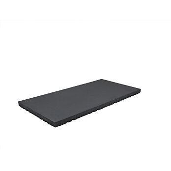 Rubber fitnesstegel Pure Black 40 mm dikte