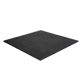 Rubber Fitnesstegel standaard zwart 30 mm dikte met connectoren