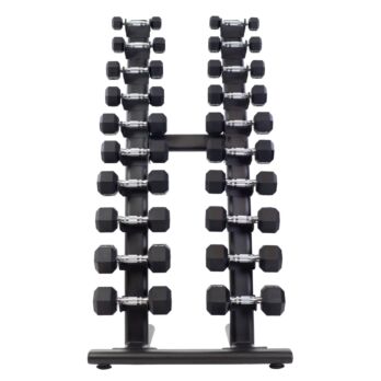 Upright Studio Dumbbell opbergrek incl Hexa dumbbellset 1- 10 kg voordeelpakket