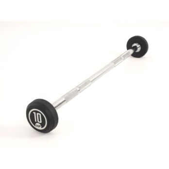 Rubber vaste halterstang 10 kg