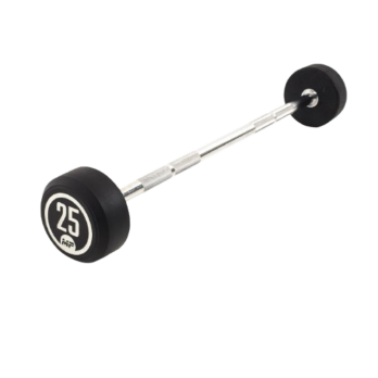 Rubber vaste halterstang 25 kg